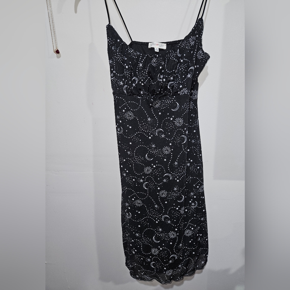 Black Celestial Mini Dress